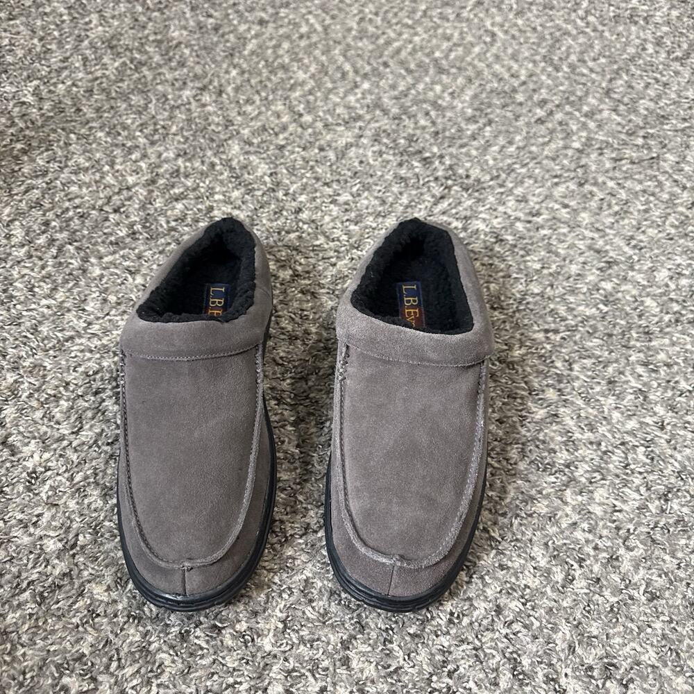 L.B. Evans Edmonton Scuff Mens Gray Casual Slippers Mule Slip On Size 8 M